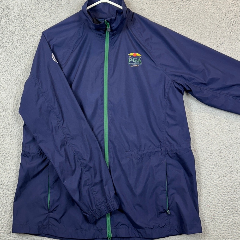 Polo Golf Ralph Lauren Jacket Womens Large Navy 2016 PGA Championship Baltusrol